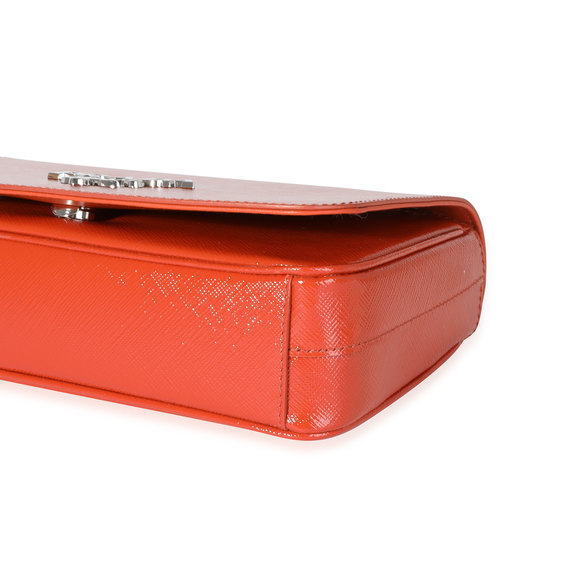 Prada Rame Saffiano Vernice Crossbody Bag - Picture 7 of 8